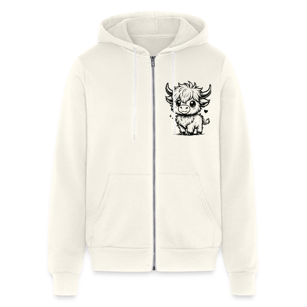 Highland MooMoo Hoodie - vintage white