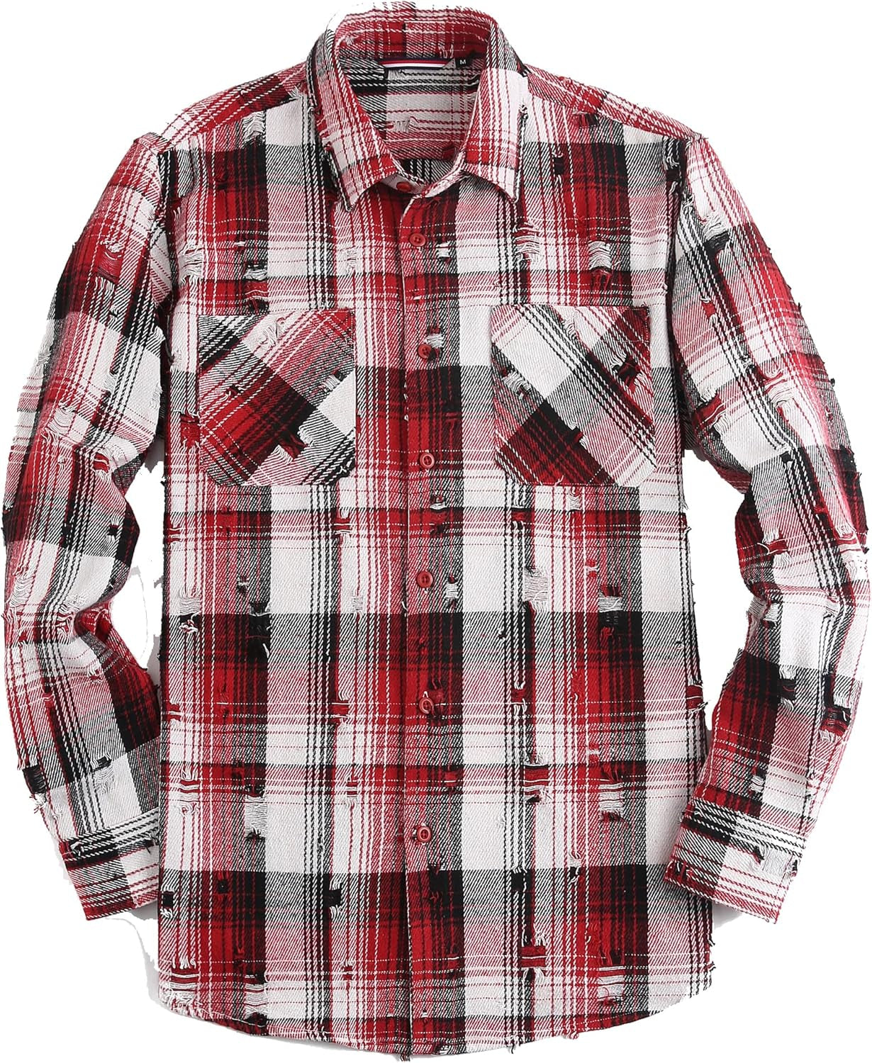 Mens Button down Shirts Flannel Shirt Long Sleeve