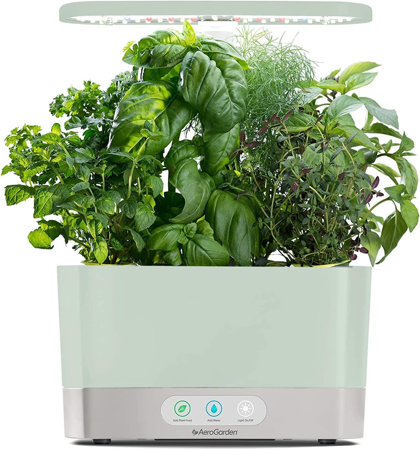 Harvest Indoor Garden Hydroponic System with LED Grow Light and Herb Kit, Holds up to 6 Pods, Sage