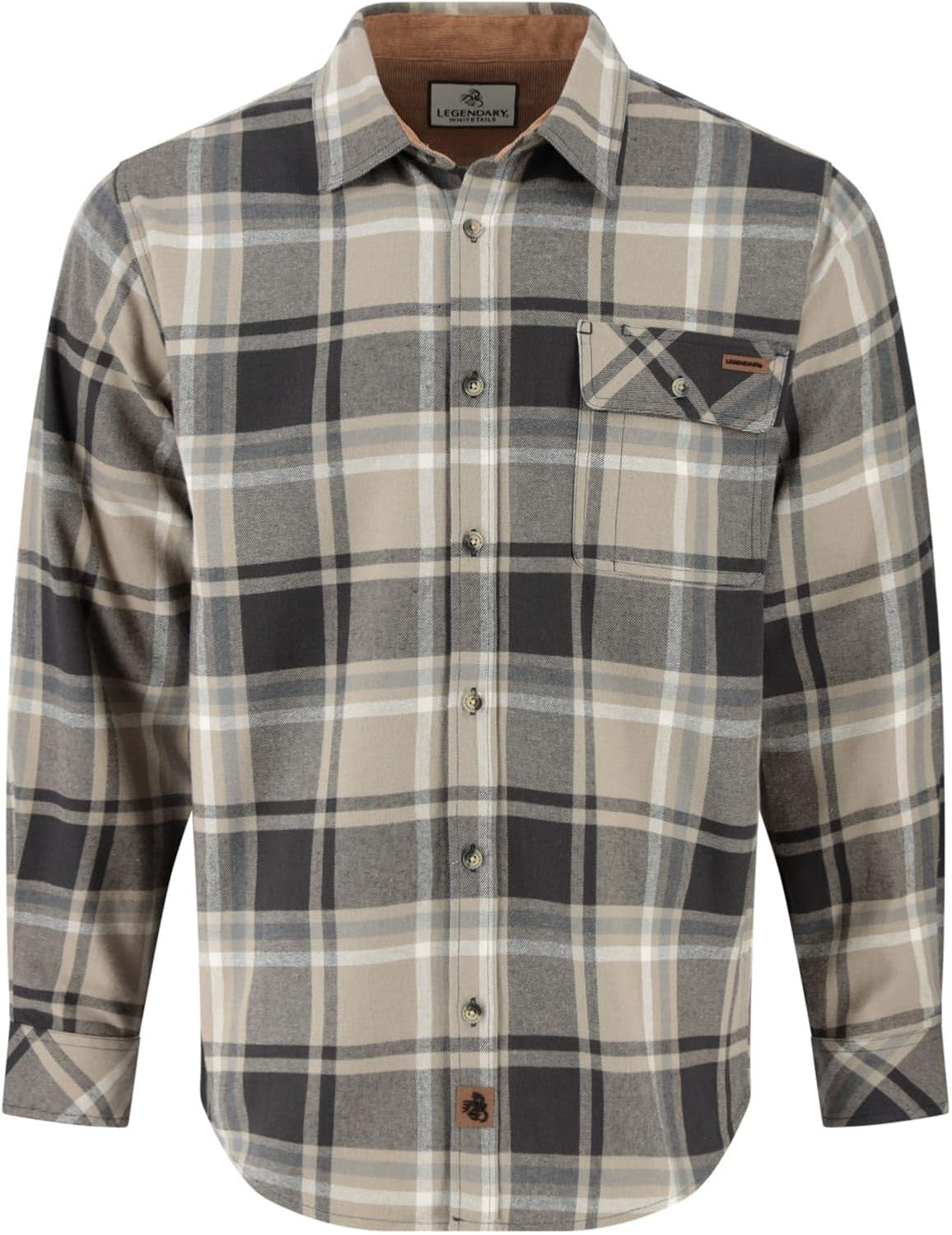 Men'S Flannel Shirt Long Sleeve Button down 100% Cotton