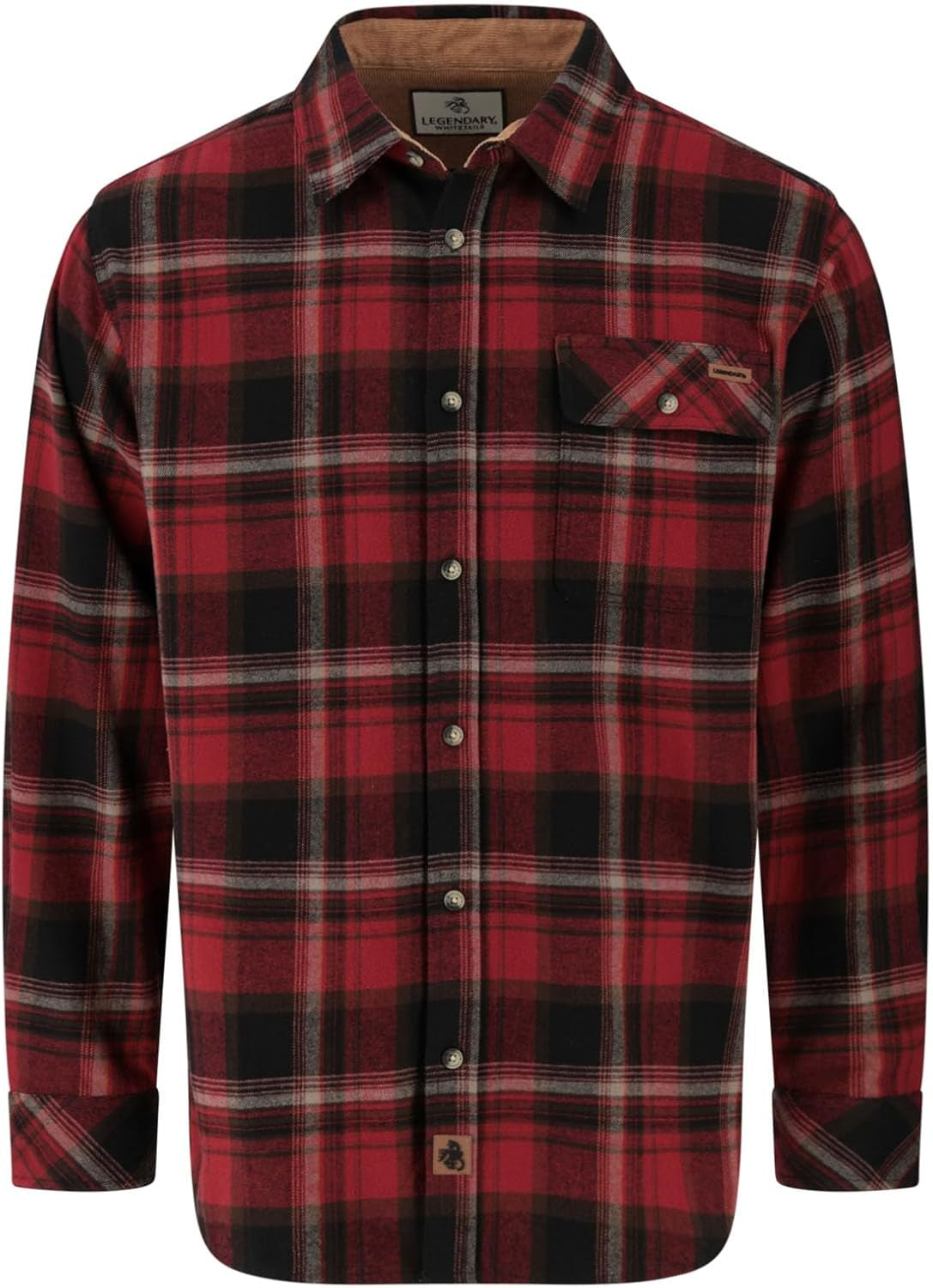 Men'S Flannel Shirt Long Sleeve Button down 100% Cotton