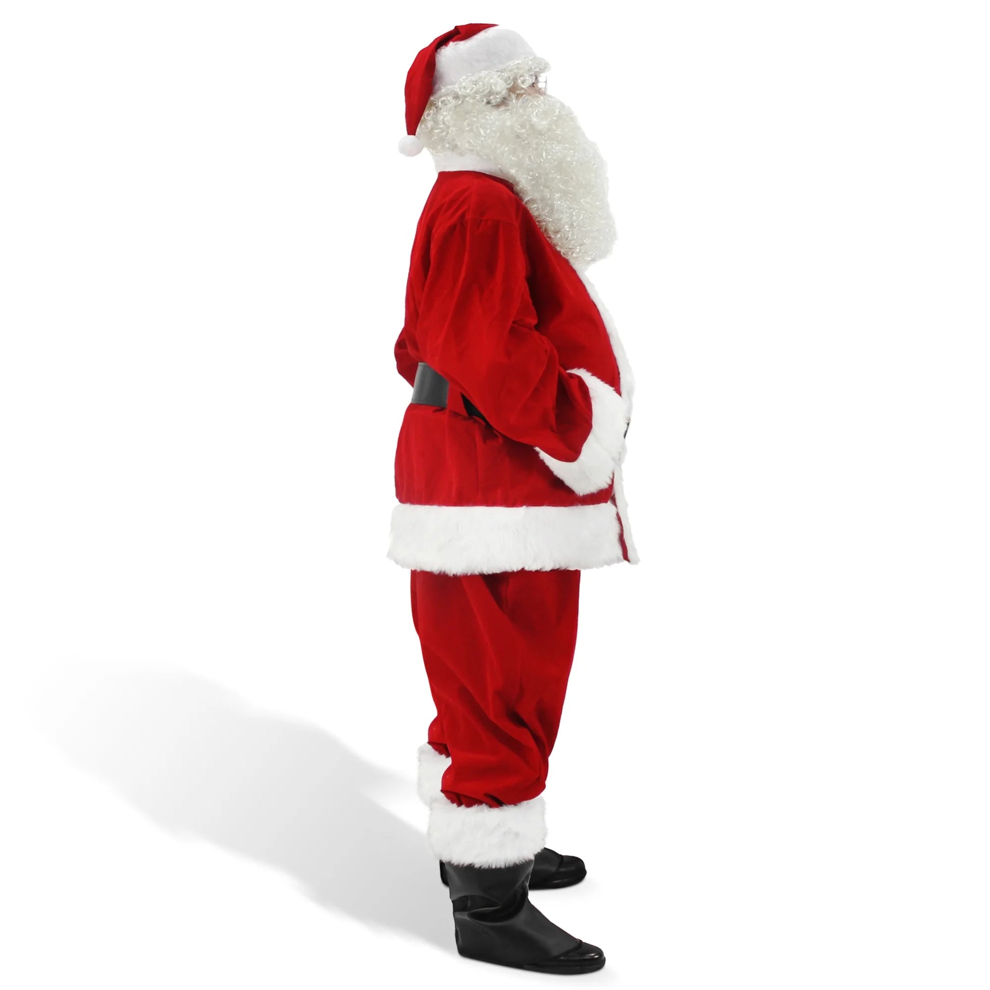 Men'S Deluxe Santa Suit 11PC. Christmas Adult Santa Claus Costume -M