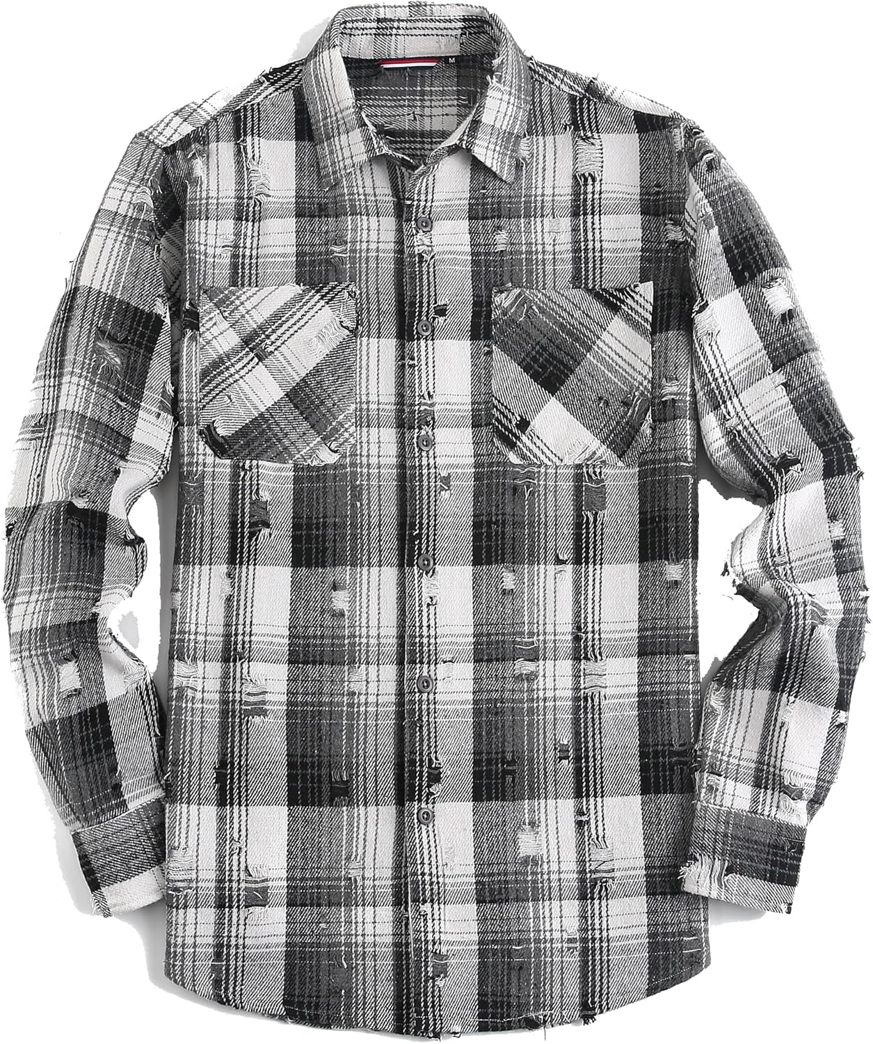 Mens Button down Shirts Flannel Shirt Long Sleeve