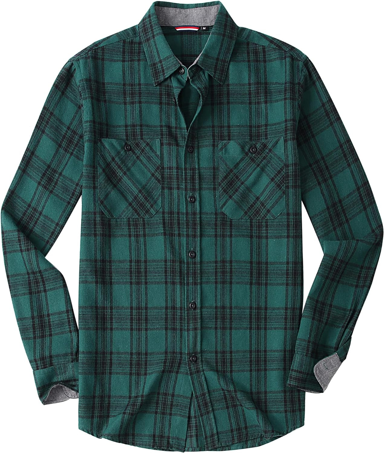 Mens Button down Shirts Flannel Shirt Long Sleeve