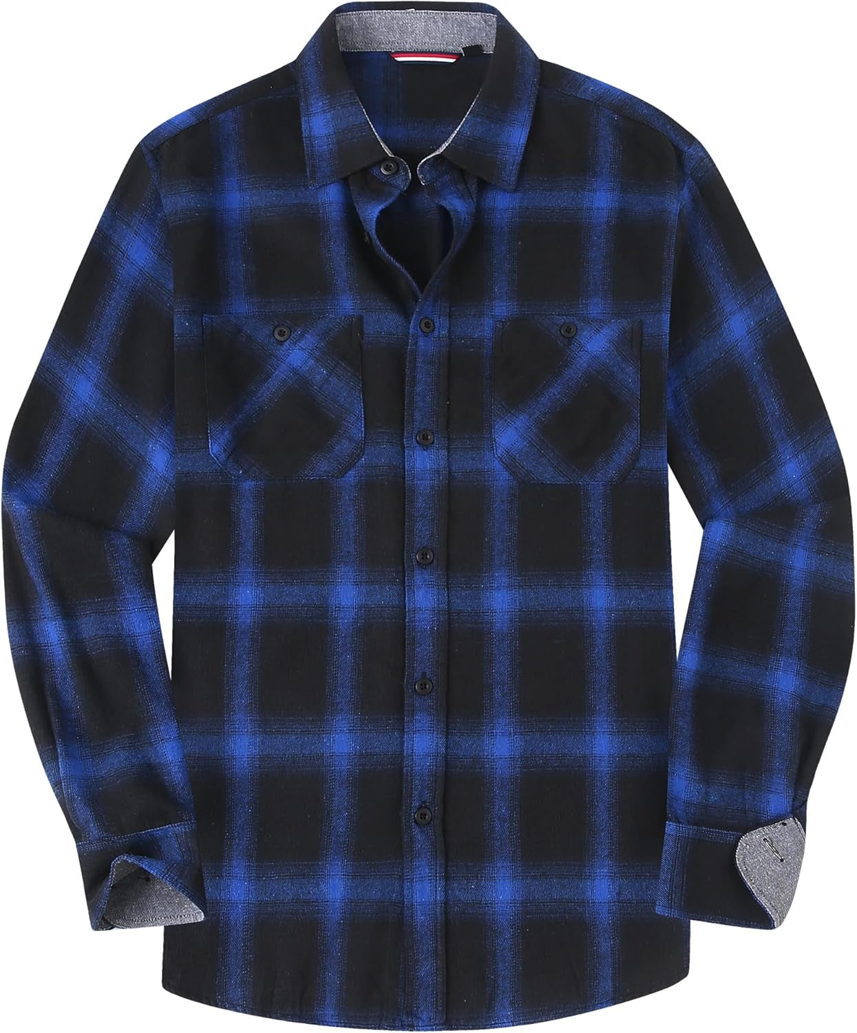 Mens Button down Shirts Flannel Shirt Long Sleeve