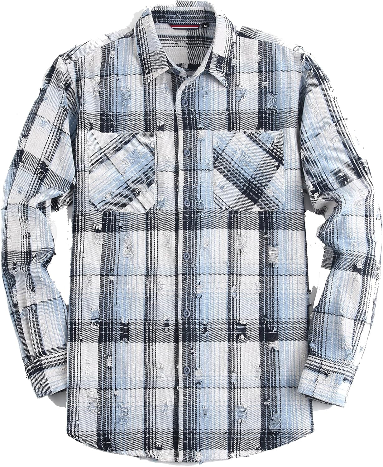 Mens Button down Shirts Flannel Shirt Long Sleeve