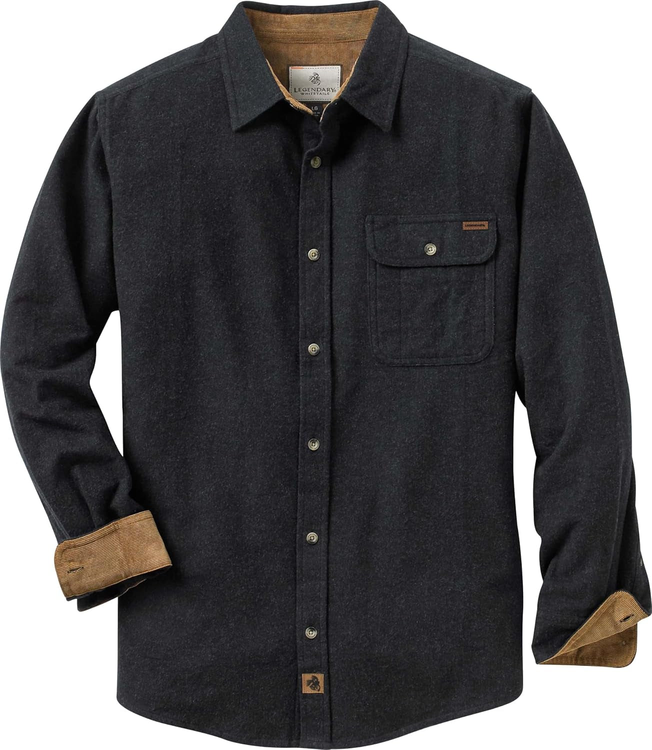 Men'S Flannel Shirt Long Sleeve Button down 100% Cotton