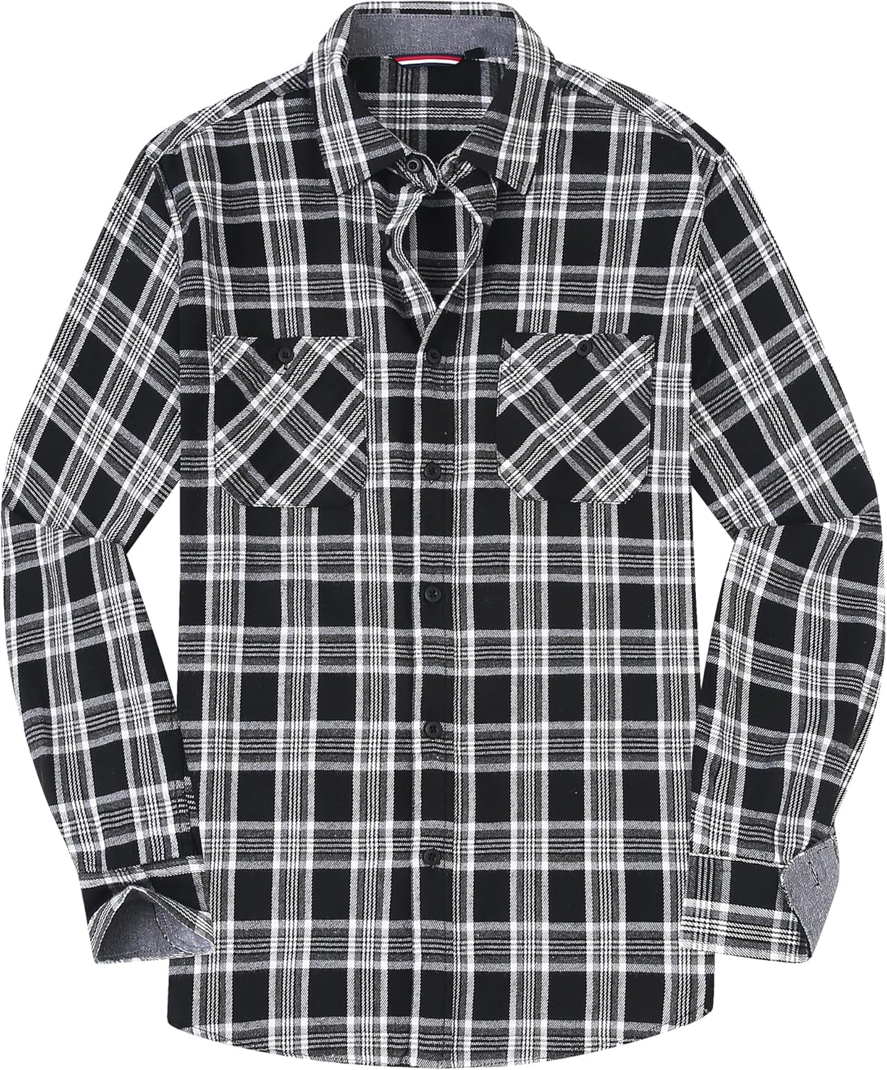 Mens Button down Shirts Flannel Shirt Long Sleeve