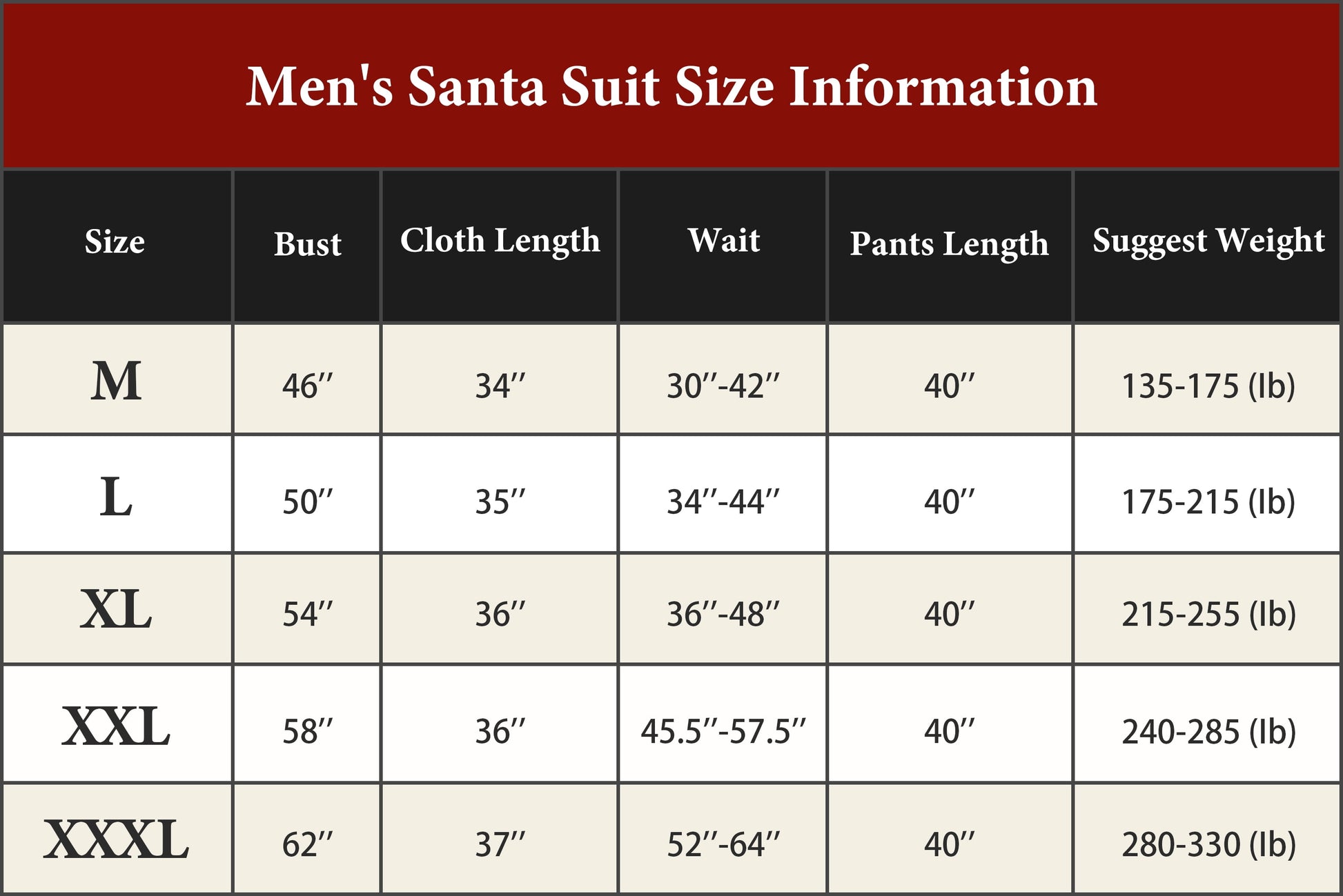 Men'S Deluxe Santa Suit 11PC. Christmas Adult Santa Claus Costume -M